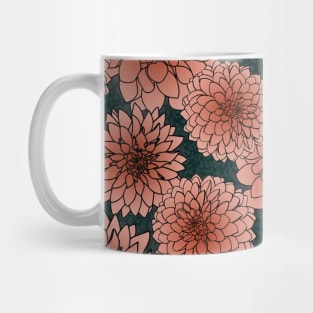 Orange Dahlia Mug